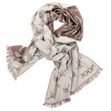 JOOP! men's scarf with modal and wool - Feris, woven scarf, cornflower, 180x40cm