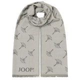 JOOP! Herren Schal - Feris, Webschal, Cornflower, Logo, Bicolor, ca. 180 x 60 cm