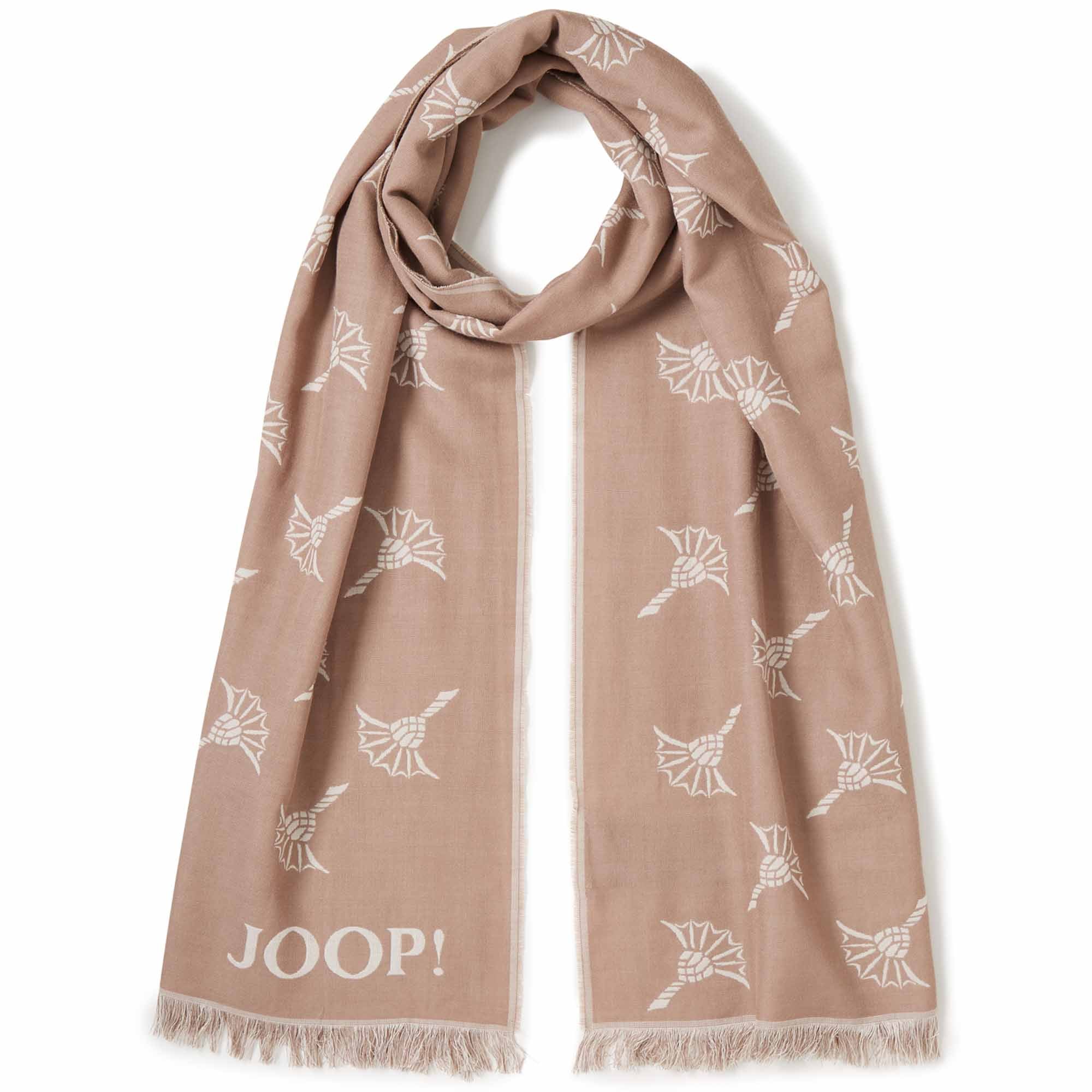 JOOP! Herren Schal - Feris, Webschal, Cornflower, Logo, Bicolor, ca. 180 x 60 cm