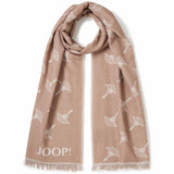 JOOP! Herren Schal - Feris, Webschal, Cornflower, Logo, Bicolor, ca. 180 x 60 cm