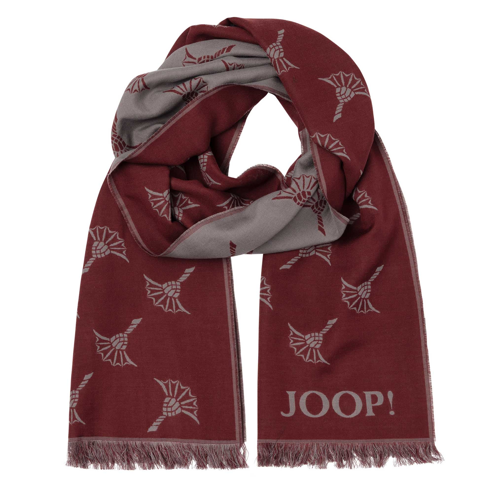 JOOP! Herren Schal - Feris, Webschal, Cornflower, Logo, Bicolor, ca. 180 x 60 cm