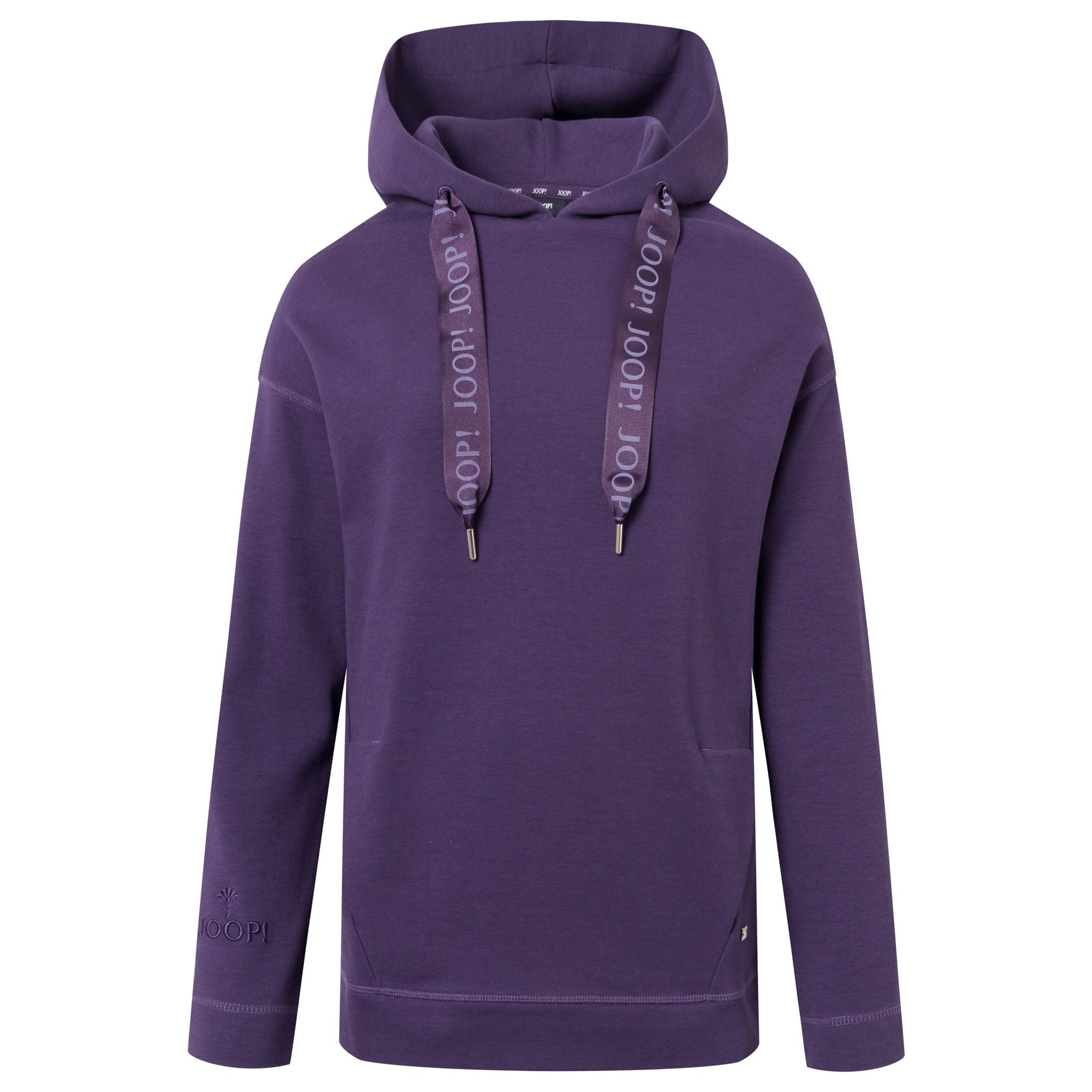 JOOP! Damen Hoodie - Sweatshirt, Loungewear, Kapuze, Baumwollmix, einfarbig