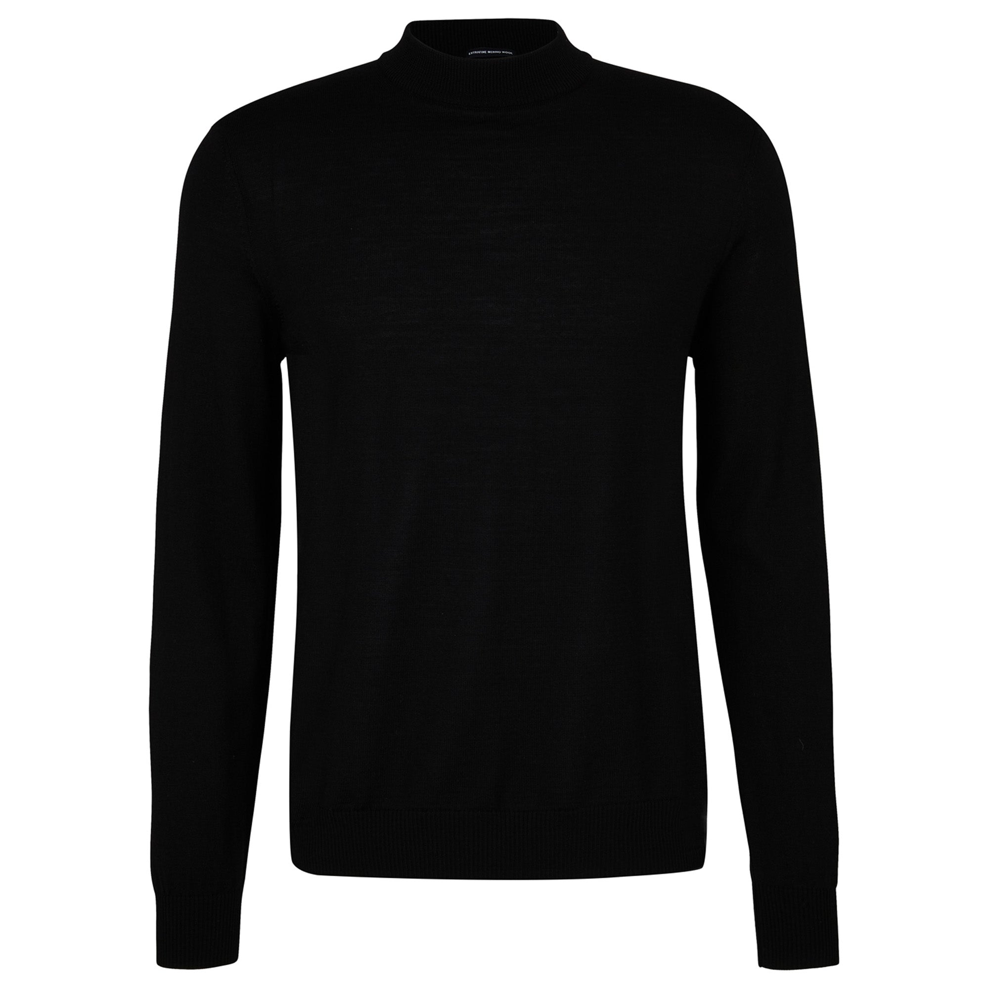 JOOP! Men’s Knit Sweater - Davide, Fine Knit, Short Stand-Up Collar, Virgin Wool