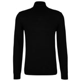 JOOP! men's knitted pullover - JK-04Donte, turtleneck, fine knit, wool, plain
