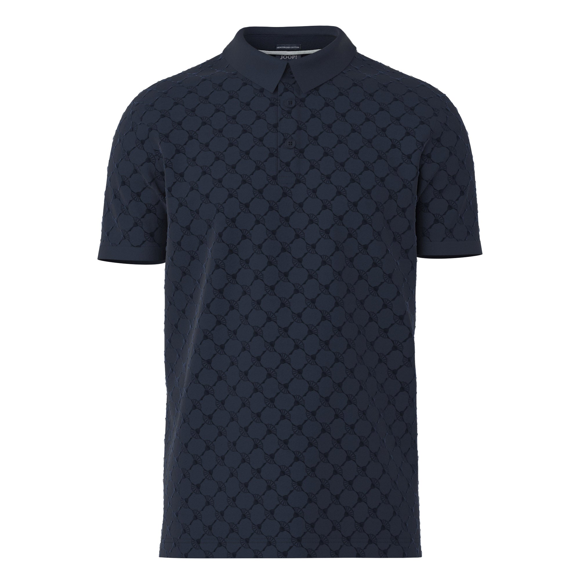 JOOP! Herren Poloshirt - JJ-04Pancrazio, Polokragen, Cornflower-Alloverprint, Baumwolle