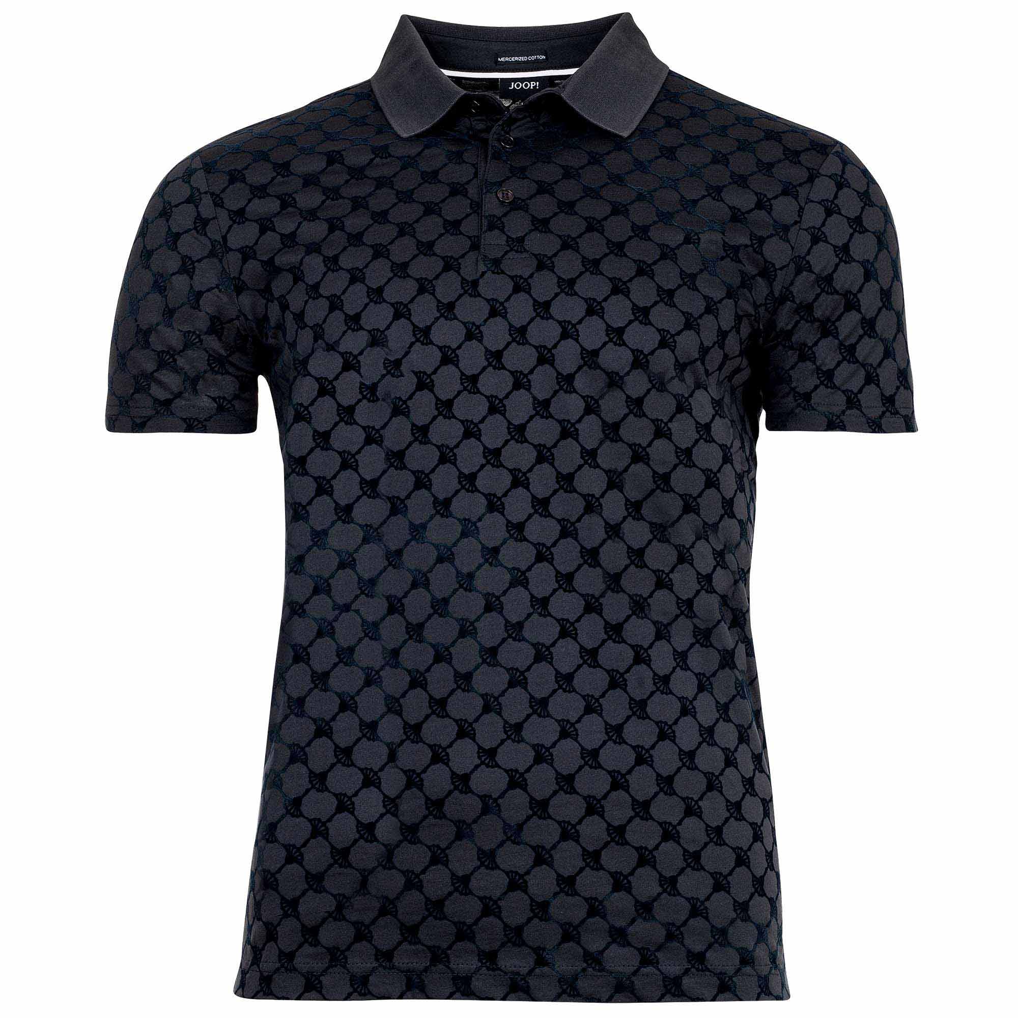 JOOP! Herren Poloshirt - JJ-04Pancrazio, Polokragen, Cornflower-Alloverprint, Baumwolle