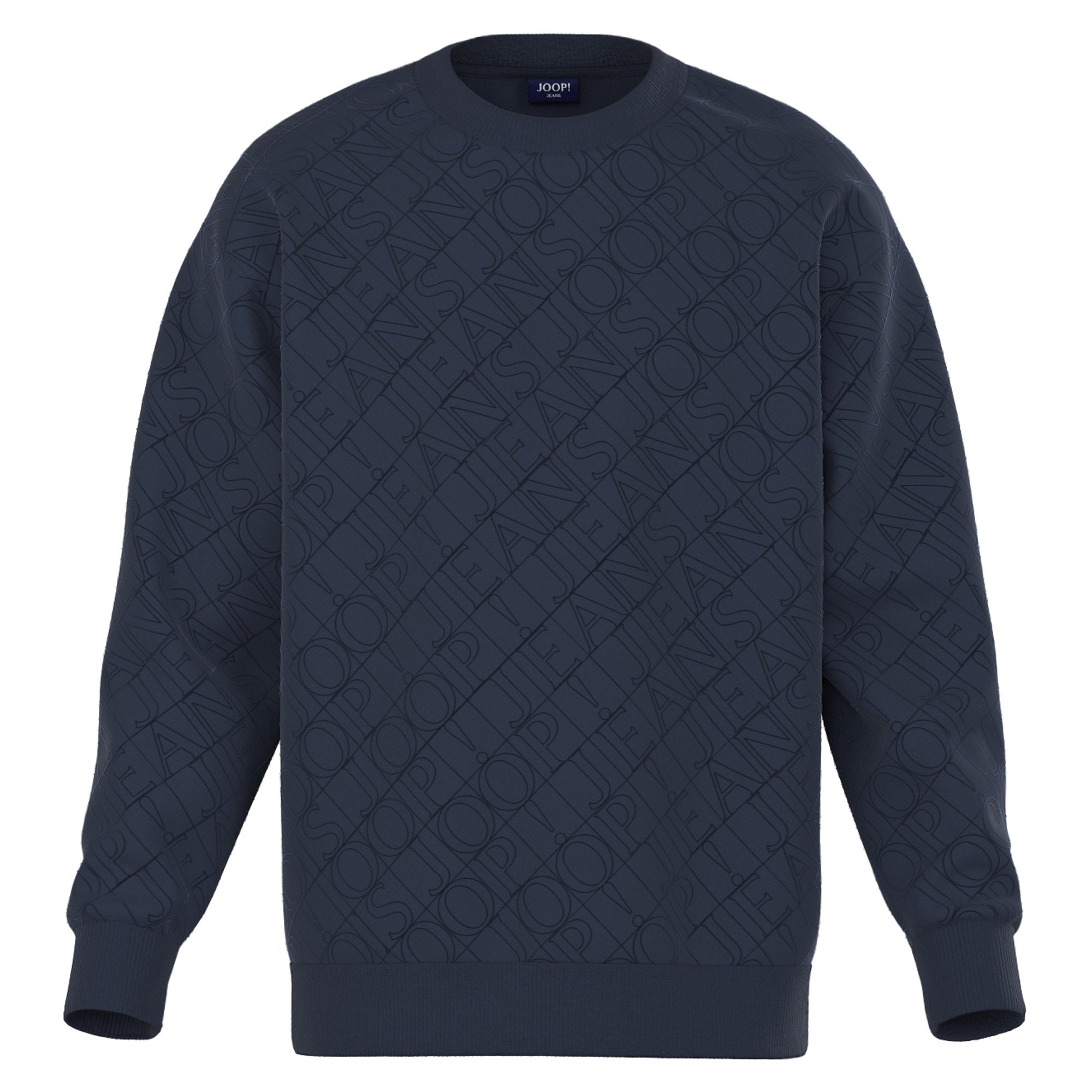 JOOP! JEANS Herren Sweatshirt - Cayetano, Sweater, Rundhals, Logo Allover, Cotton