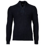 JOOP! JEANS Herren Strickpullover mit Troyer-Zip - Henrio, Zipjacke, Stehkragen, Reißverschluss