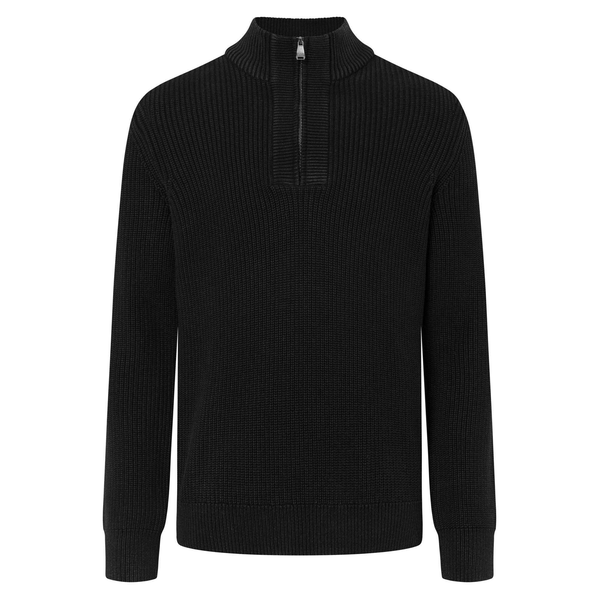 JOOP! JEANS Herren Strickpullover mit Troyer-Zip - Henrio, Zipjacke, Stehkragen, Reißverschluss