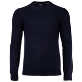 JOOP! JEANS Men's knitted jumper - Laurelo, wool, round neck, cuffs, single-coloured