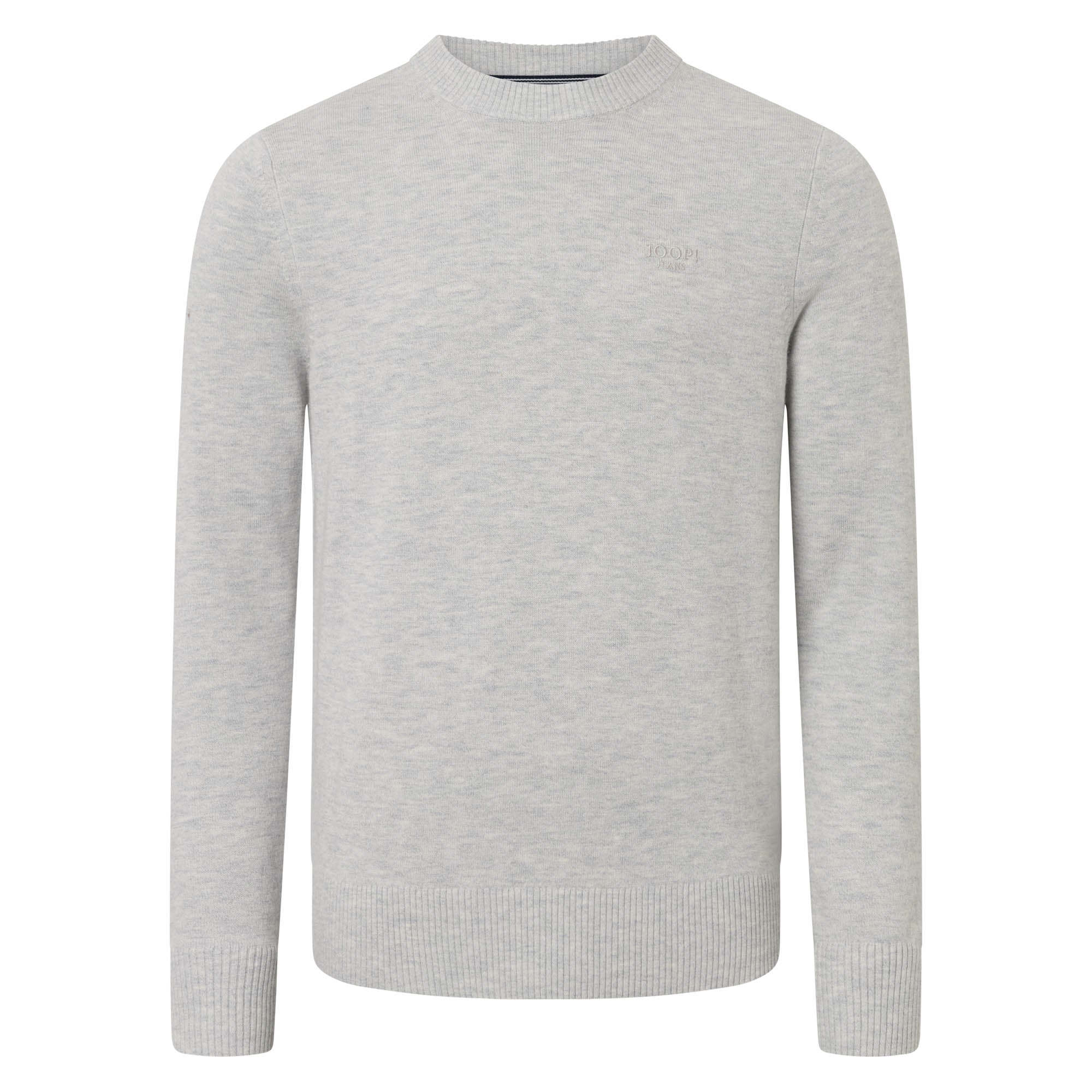 JOOP! JEANS Men's knitted jumper - Laurelo, wool, round neck, cuffs, single-coloured