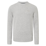 JOOP! JEANS Men's knitted jumper - Laurelo, wool, round neck, cuffs, single-coloured
