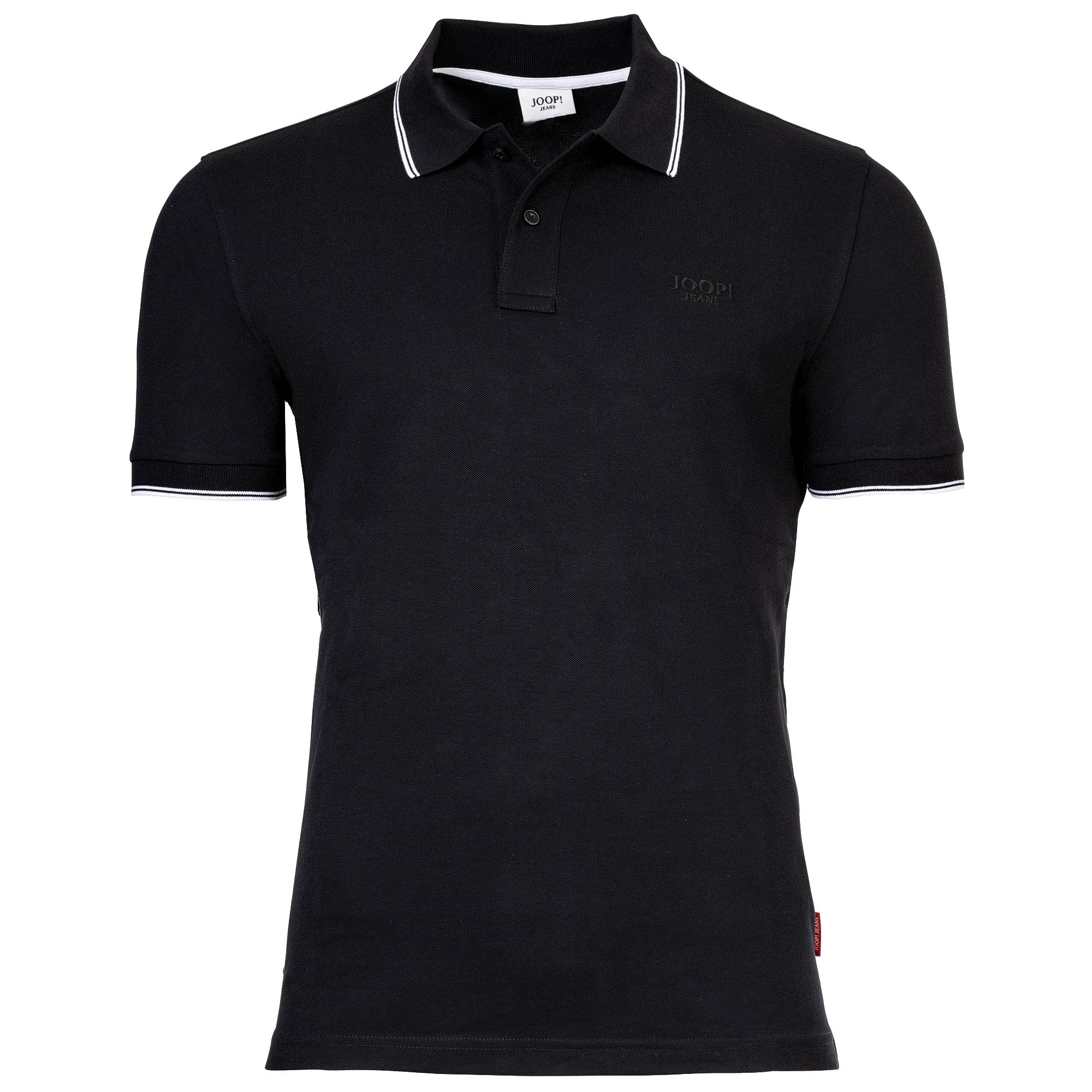 JOOP! JEANS Herren Poloshirt - Agnello, Polokragen, Streifen-Details, Baumwollmischung