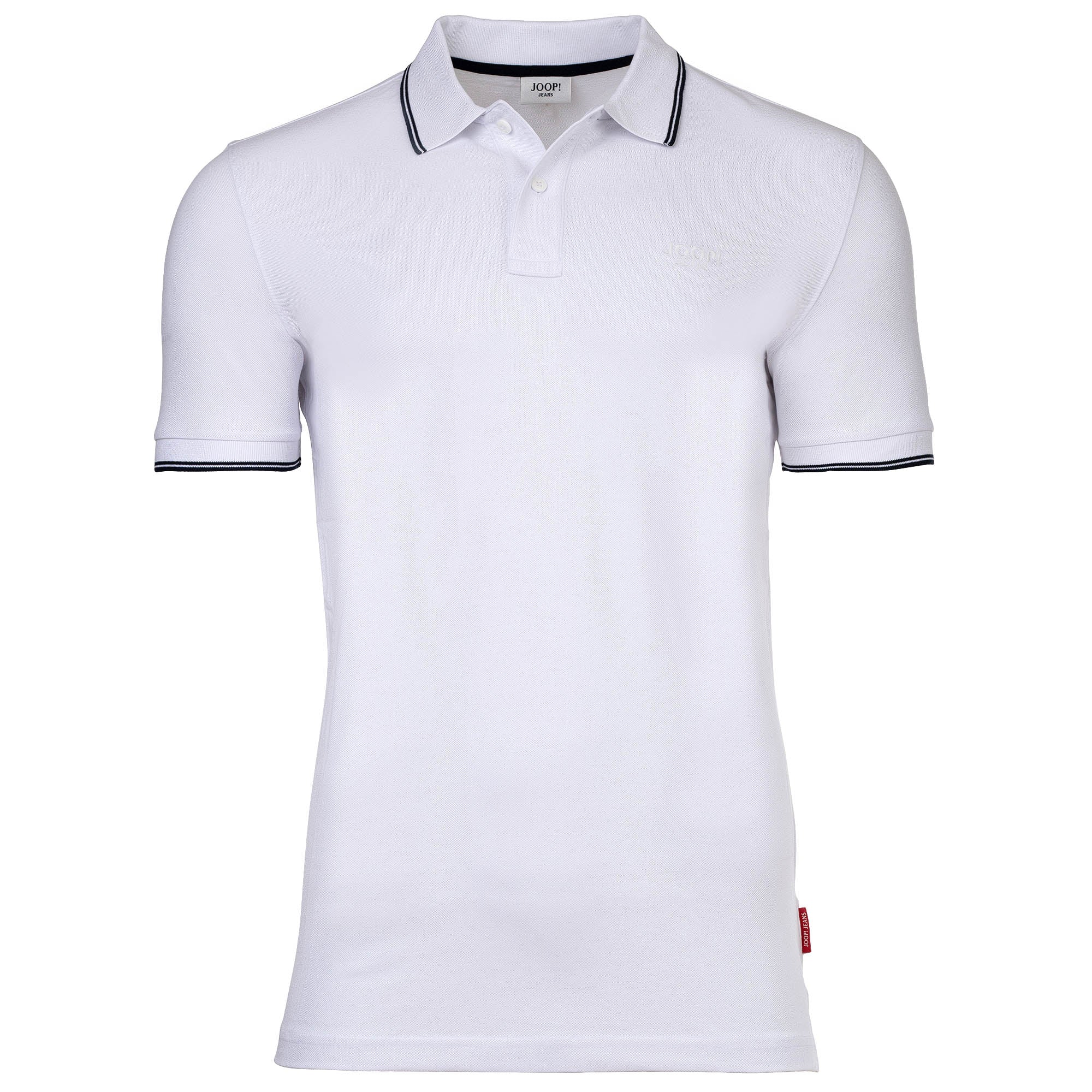 JOOP! JEANS Herren Poloshirt - Agnello, Polokragen, Streifen-Details, Baumwollmischung