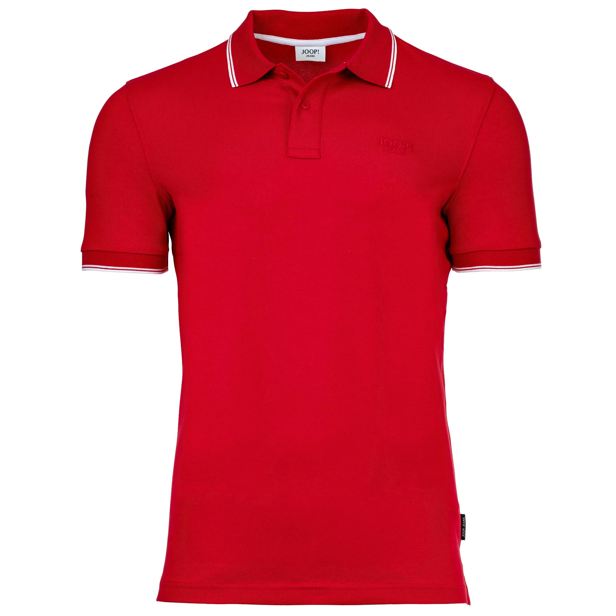 JOOP! JEANS Herren Poloshirt - Agnello, Polokragen, Streifen-Details, Baumwollmischung
