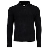 JOOP! JEANS Herren Strickpullover - Henrios, Grobstrick, Baumwolle, Half-Zipkragen, Bündchen, einfarbig