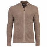 JOOP! JEANS Herren Strickjacke - Hajoros, Baumwolle, Grobstrick, Zipjacke, Stehkragen, Reißverschluss