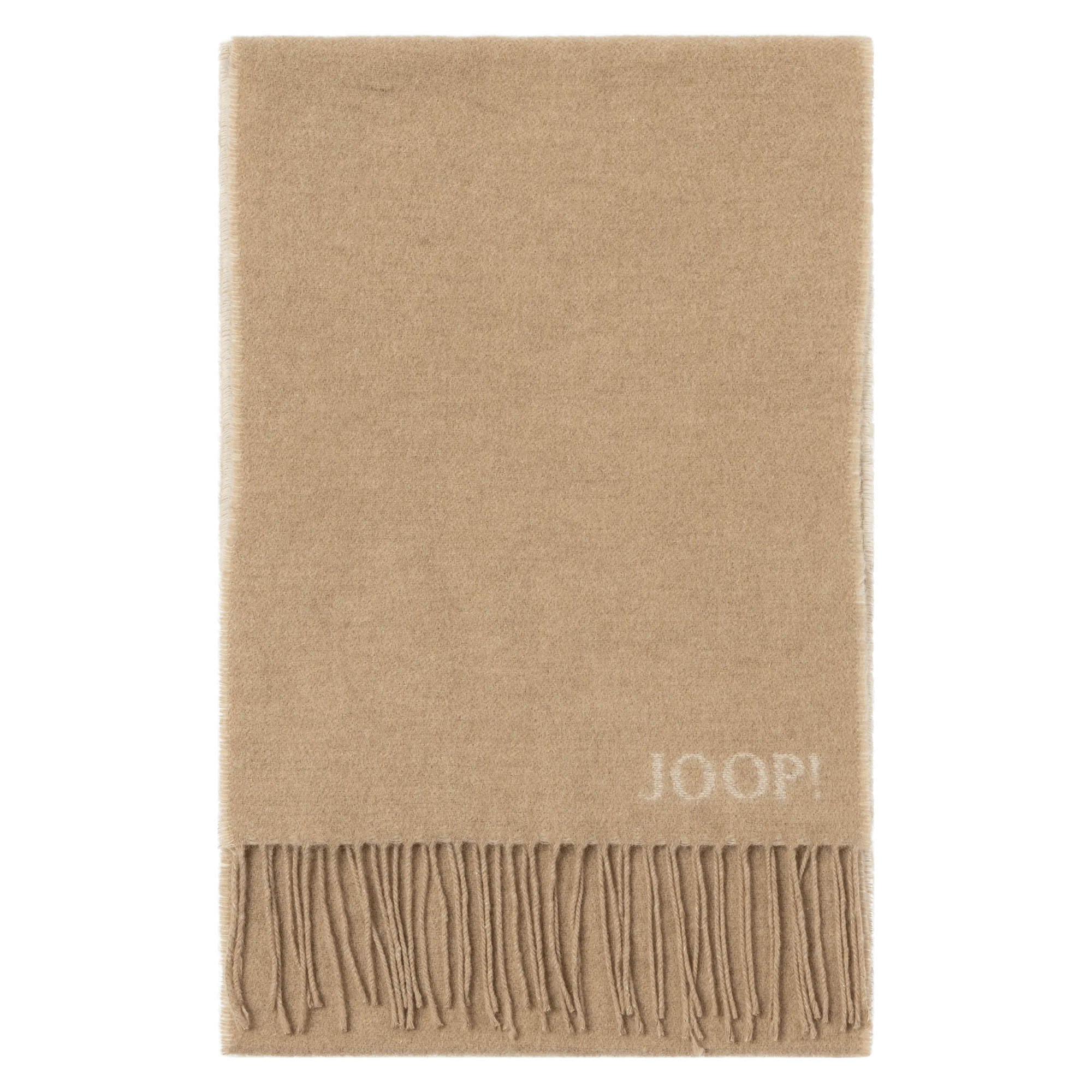 JOOP! Herren Schal mit Wolle - Larsen, Wendeschal, Logo
