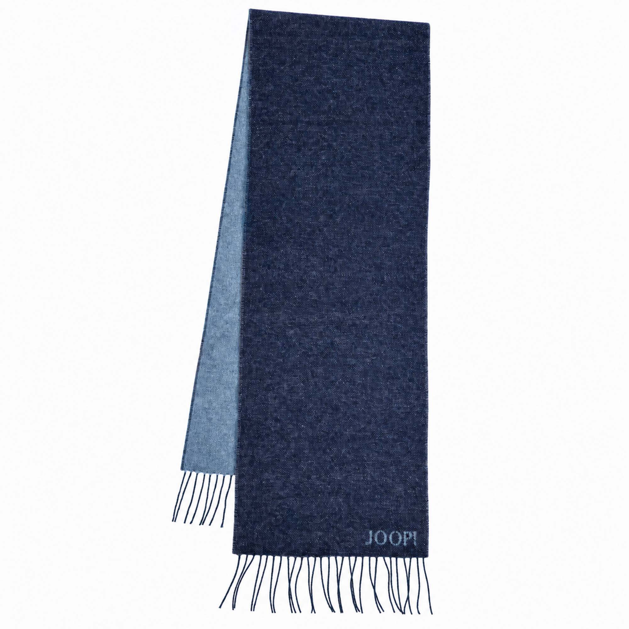 JOOP! Herren Schal mit Wolle - Larsen, Wendeschal, Logo