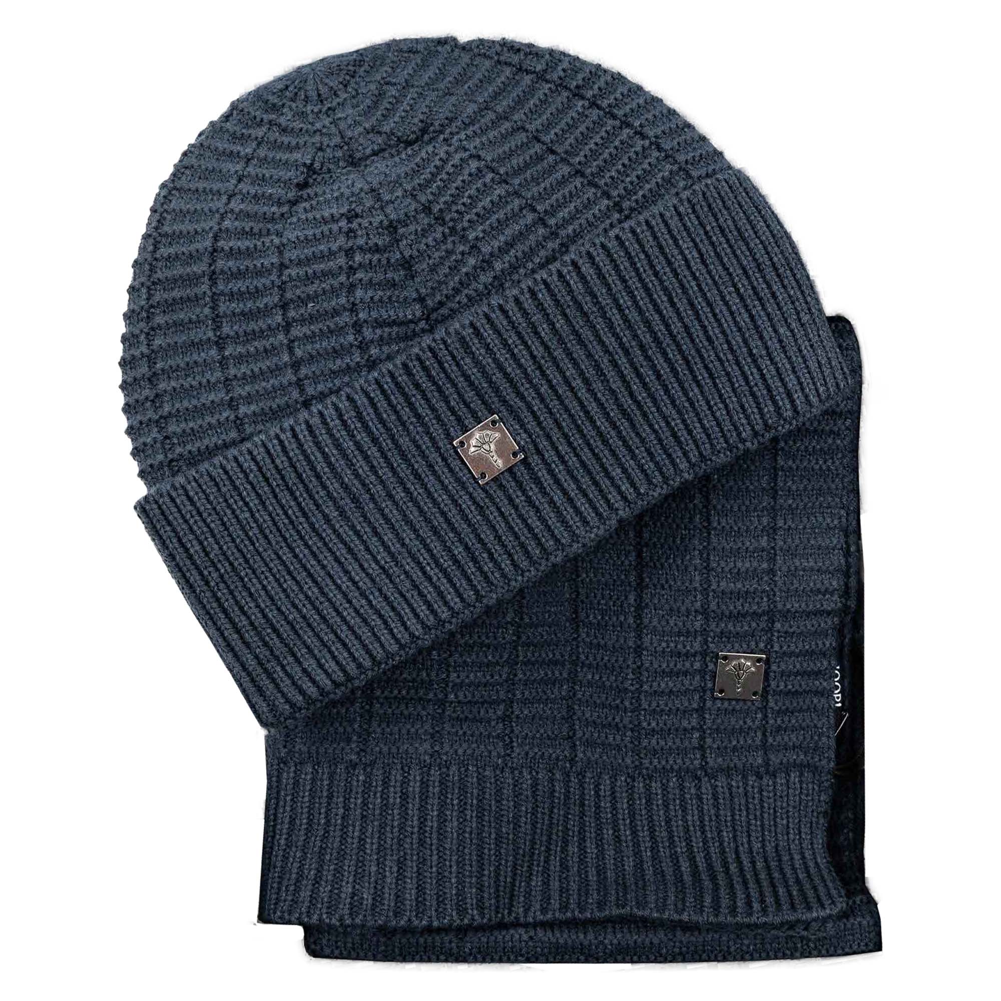 JOOP! Herren Schal & Mütze - Feranto, Geschenkset, One Size