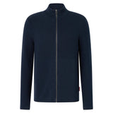 JOOP! JEANS Men's Cardigan - Peeter, cotton, chunky knit, zip-up jacket, stand-up collar, zipper