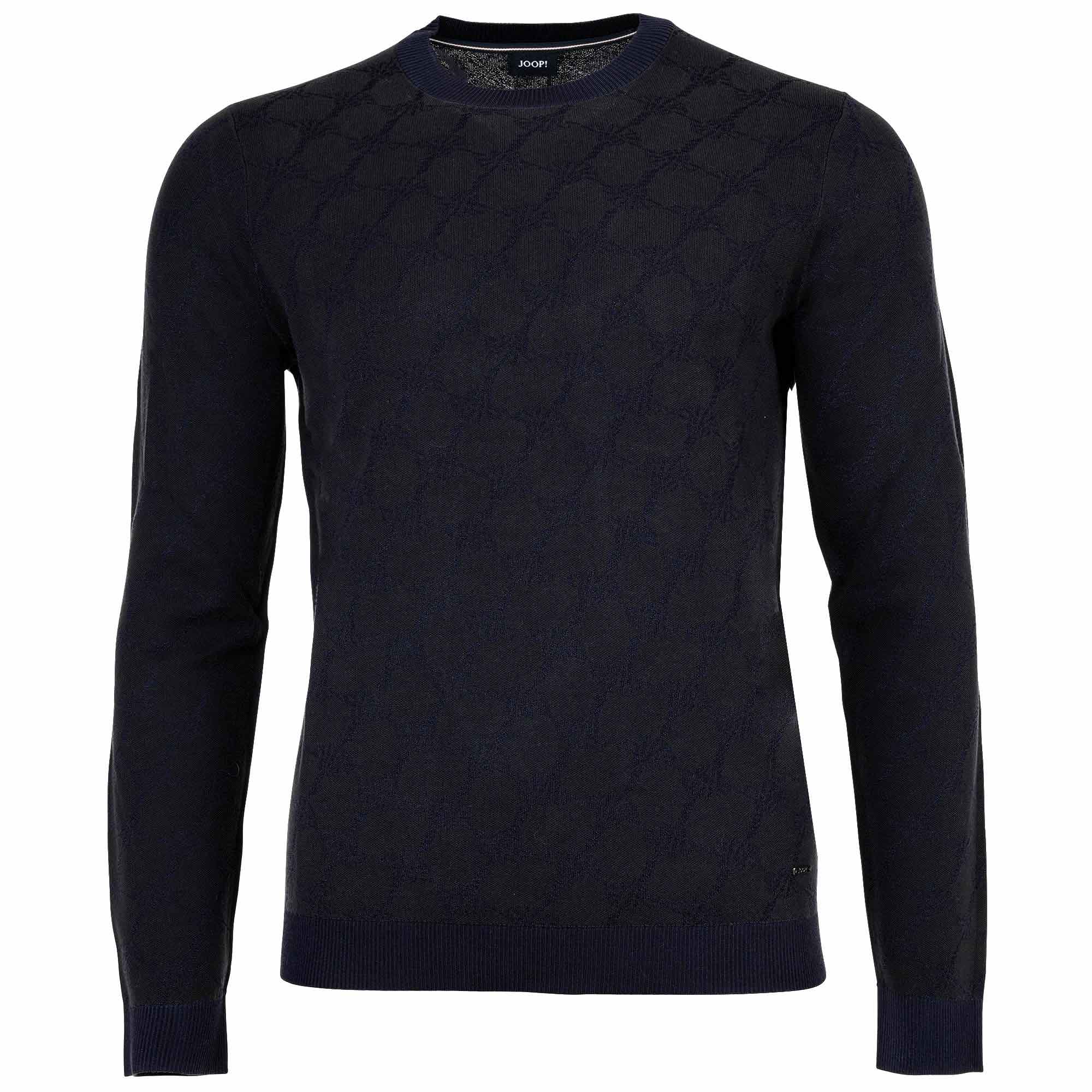JOOP! Herren Strickpullover - Ravorono, Rundhals, Allover-Print
