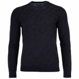 JOOP! Herren Strickpullover - Ravorono, Rundhals, Allover-Print