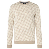JOOP! Herren Strickpullover - Ravorono, Rundhals, Allover-Print