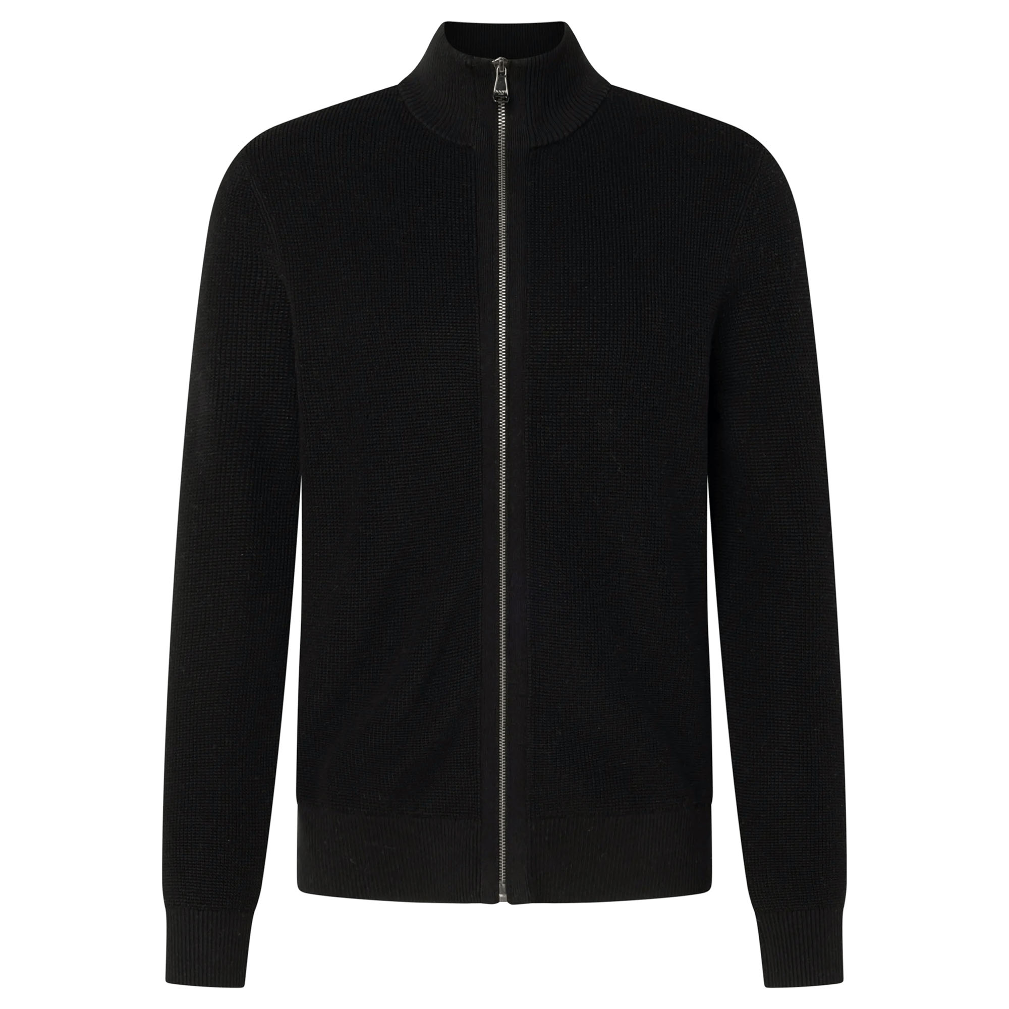 JOOP! JEANS Herren Strickjacke - Periamo, Grobstrick, Stehkragen-Zip, Baumwolle