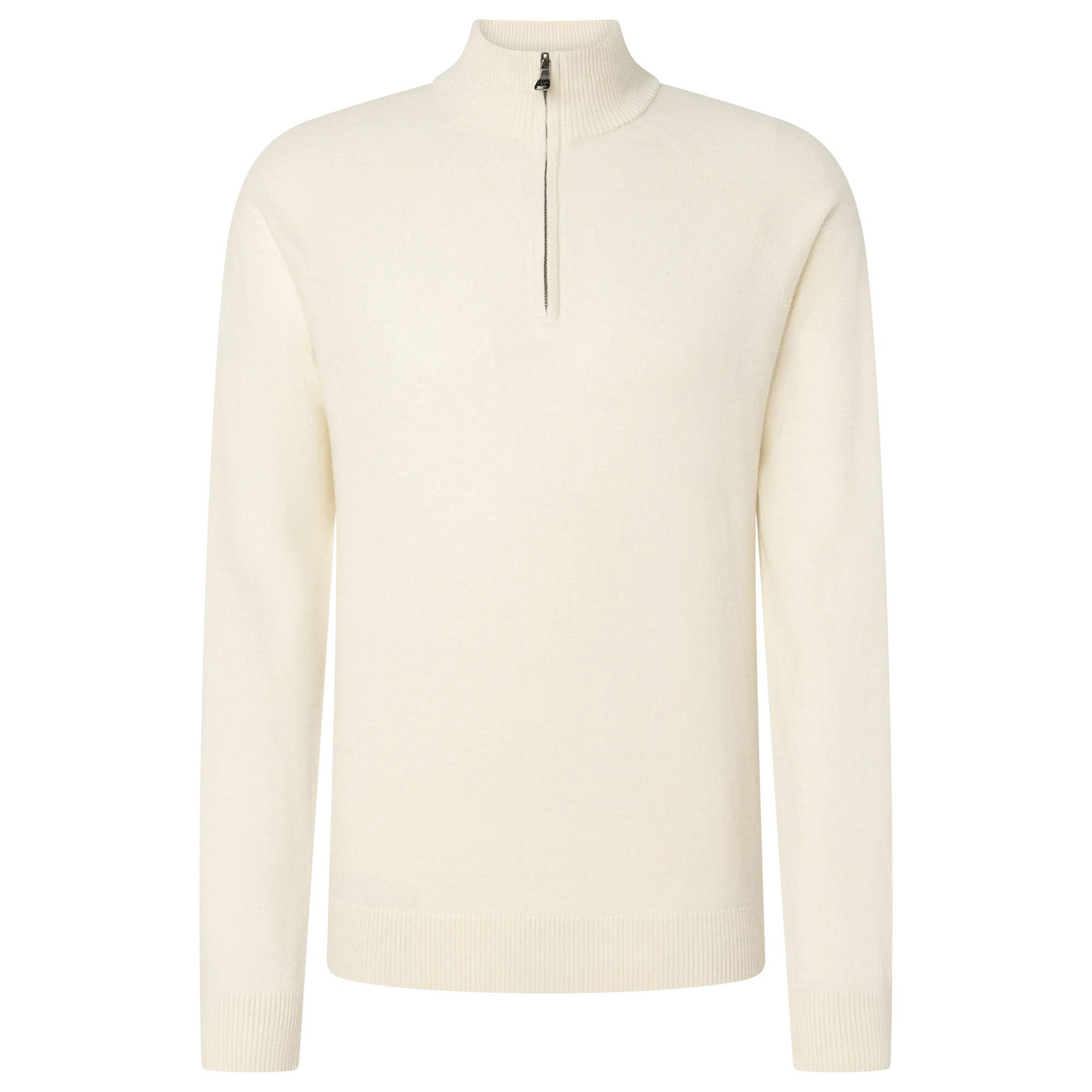 JOOP! JEANS Men’s Knitted Sweater - Leminardo, Fine Knit, Troyer Collar, Wool Blend