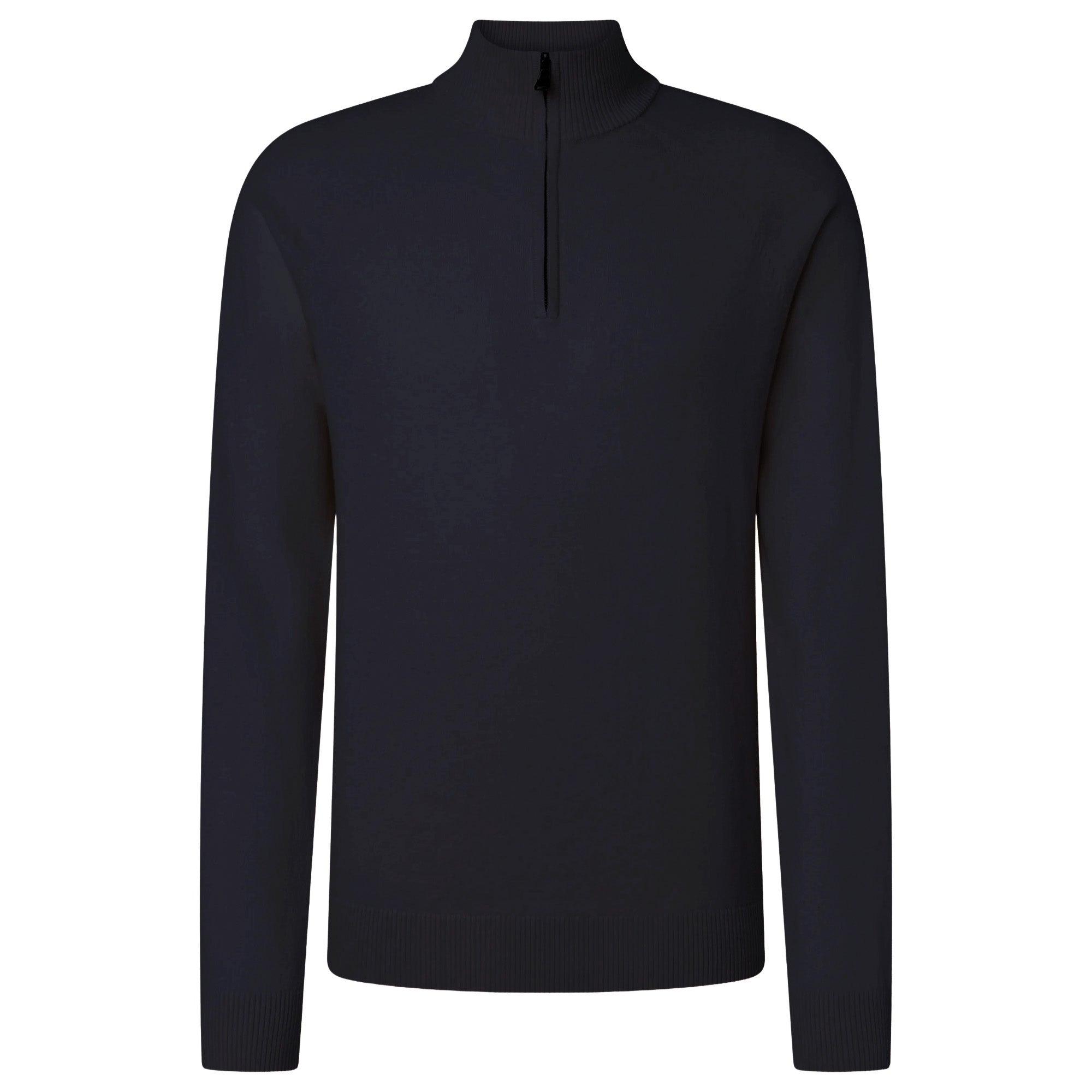 JOOP! JEANS Herren Strickpullover - Leminardo, Feinstrick, Troyer-Kragen, Wollmischung