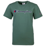 Champion Kids Unisex T-Shirt - Top, Round Neck, Cotton, Logo, Solid Color