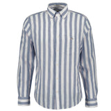 GANT Men's Shirt - Regular Cotton Linen Stripe Shirt, linen-cotton blend, striped
