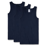 Sanetta Boys Undershirt Pack of 3 - Shirt without Sleeves, Tank Top, Basic, Organic Cotton