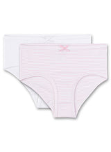 s.Oliver Mädchen 2er Pack Hipslip - Slip, Unterhose, Brief, Cotton Stretch, uni
