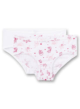 s.Oliver Mädchen 2er Pack Hipslip - Slip, Unterhose, Brief, Cotton Stretch, uni