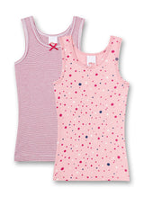 s.Oliver Girls Undershirt 2-Pack - Shirt without Arms, Shirt, fine rib, Cotton Stretch