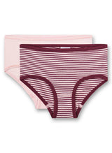 s.Oliver Mädchen 2er Pack Hipslip - Slip, Unterhose, Brief, Cotton Stretch, uni