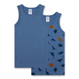 Sanetta Boys Undershirts, 4-pack - Kids, shirt, sleeveless, cotton, dinosaur