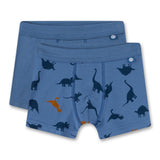 Sanetta boys' shorts, 4-pack - kids, underpants, cotton stretch, dinosaur print