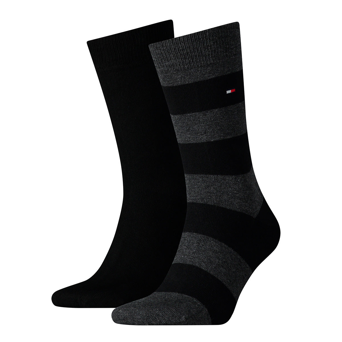 TOMMY HILFIGER Herren Socken - Rugby Sock, Strümpfe, Streifen, uni/gestreift, Vorteilspack