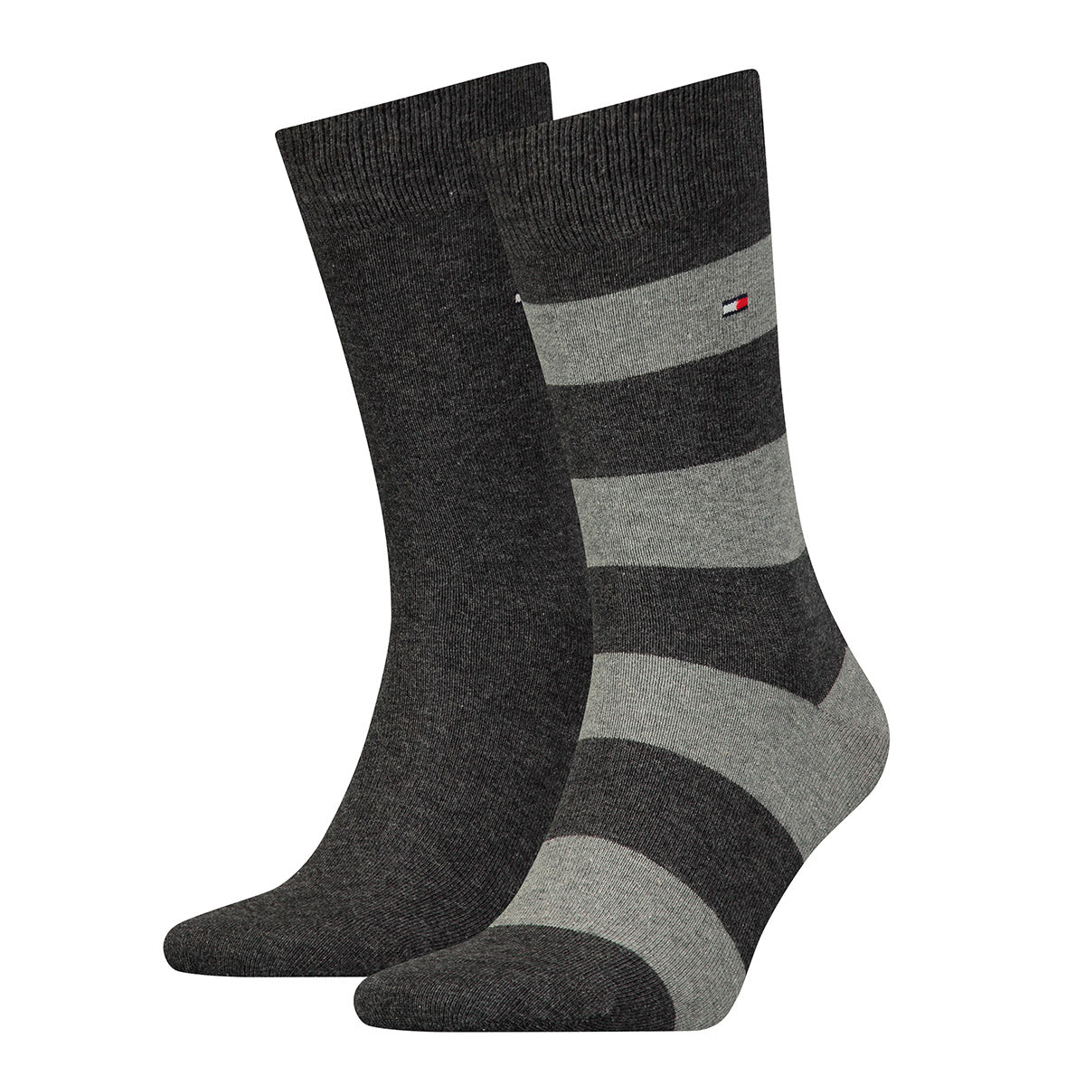 TOMMY HILFIGER Herren Socken - Rugby Sock, Strümpfe, Streifen, uni/gestreift, Vorteilspack