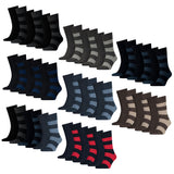 TOMMY HILFIGER Herren Socken, 6er Pack - Rugby Sock, Strümpfe, Streifen, uni/gestreift