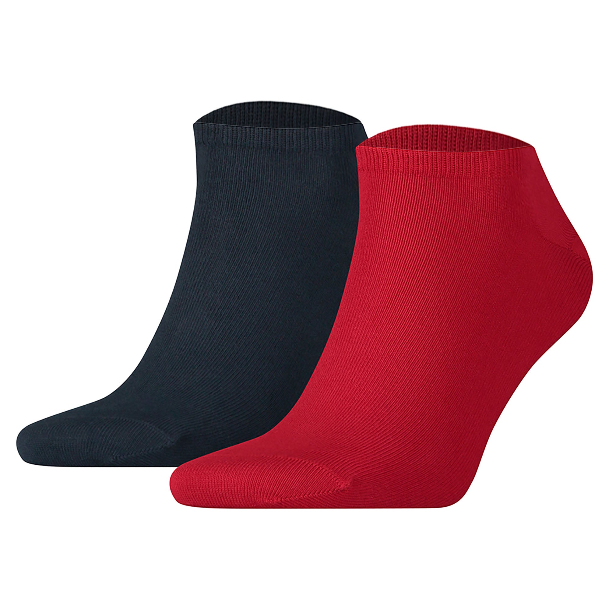 TOMMY HILFIGER Men's Sneaker Socks, 2-pack - TH, cotton, plain, 39-49