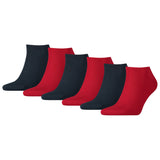 TOMMY HILFIGER Men's Sneaker Socks, 6-pack - TH, cotton, plain, 39-49
