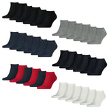 TOMMY HILFIGER Men's Sneaker Socks, 6-pack - TH, cotton, plain, 39-49