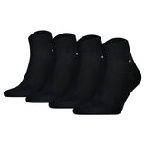 TOMMY HILFIGER Herren Quarter Socken, 4er Pack - Sneaker, Unifarben, 39-49