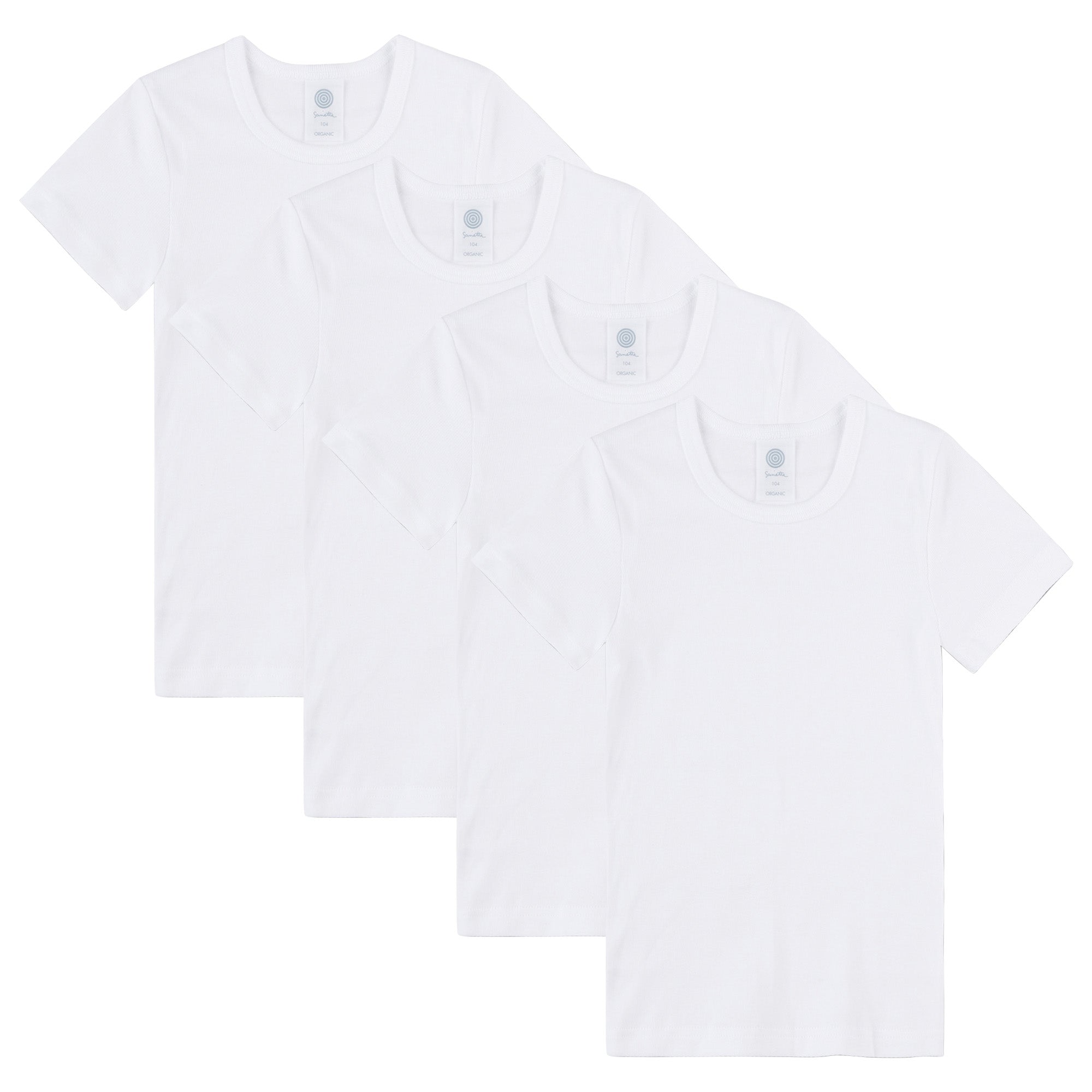 Sanetta Boys T-Shirt, 2-Pack - Undershirt, Basic, Organic Cotton