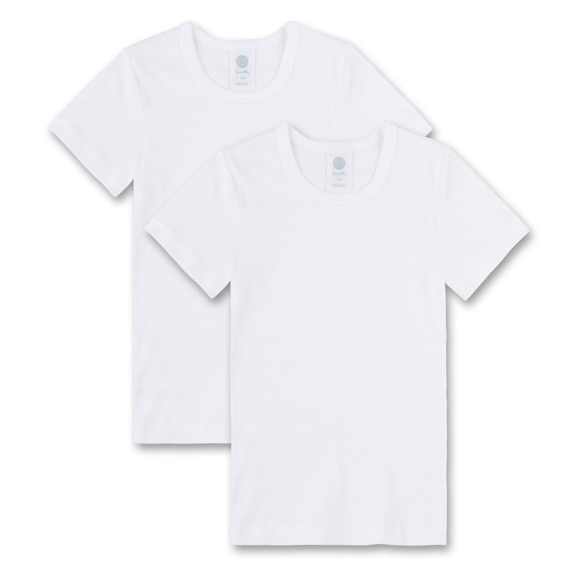 Sanetta Boys T-Shirt, 2-Pack - Undershirt, Basic, Organic Cotton