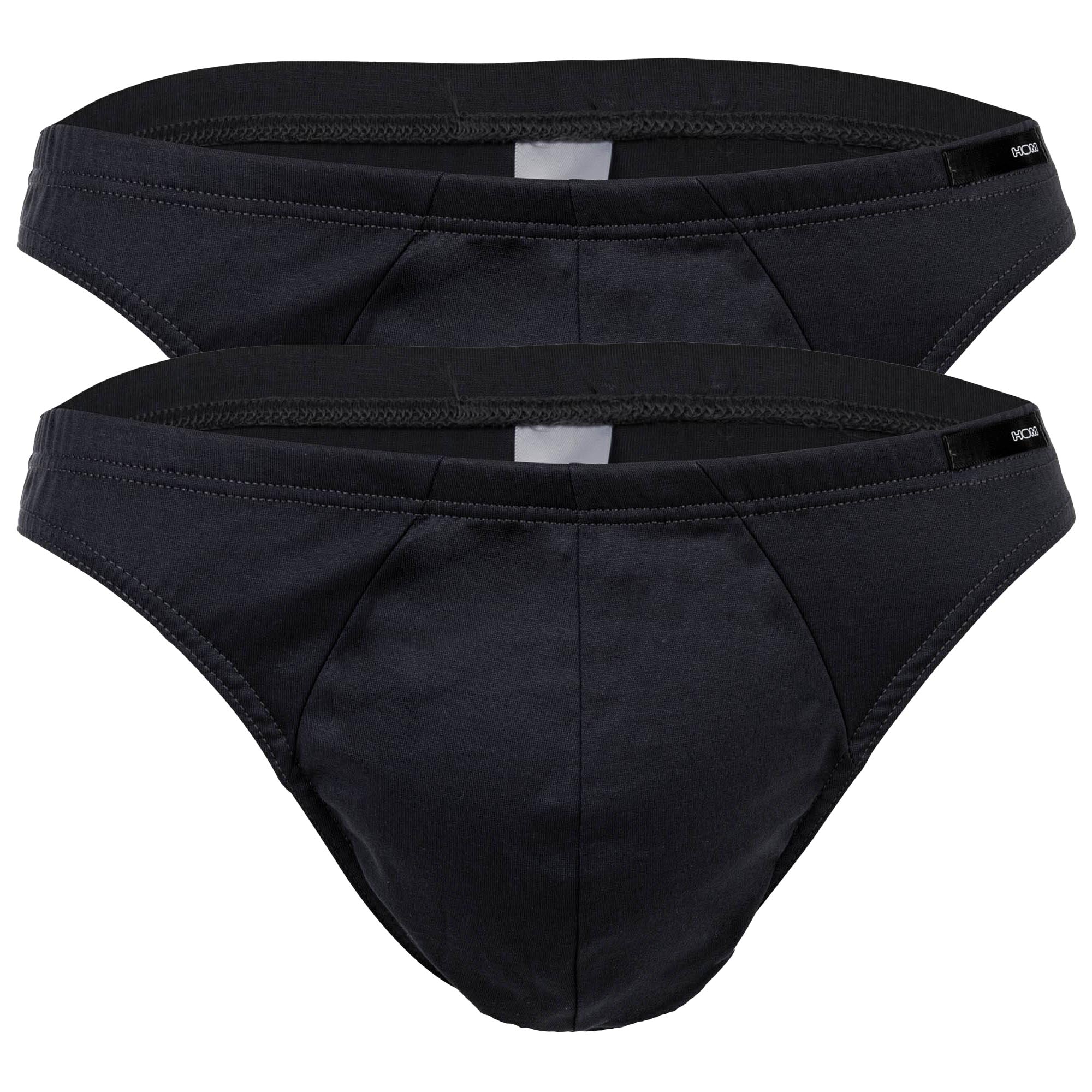 HOM Herren Comfort Micro Brief 2er Pack - Slip, Unterwäsche, Baumwolle, einfarbig
